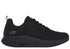 Pantofi sport, dama, SKECHERS BOBS GEO-HOW MARVELOUS 117422-BBK negru, piele ecologica